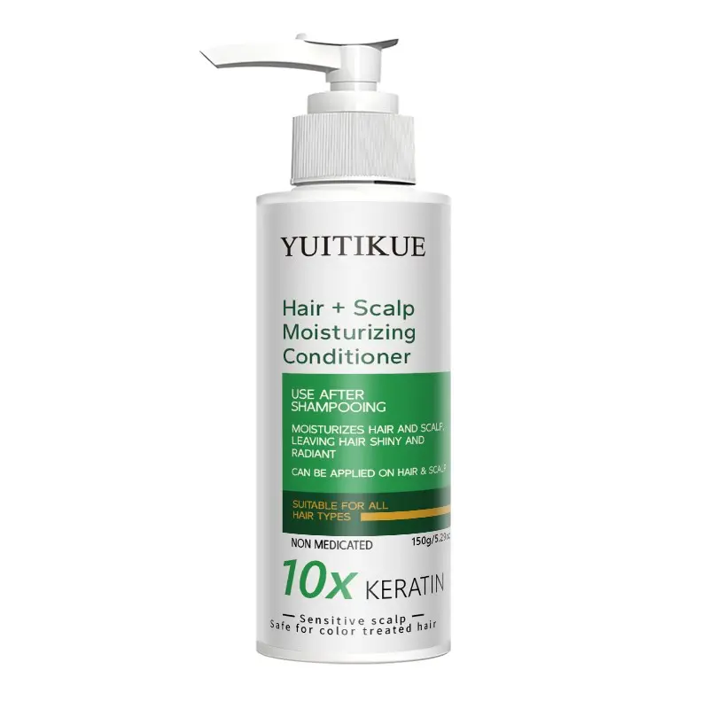 Yuitikue Keratin Hair Mask 150g, Conditioner Scalp Treatment, Niacinamide Hyaluronic Acid Formula, Moisturizes Scalp and Hair, Smooths Dry Frizz, Ideal for Dyed Hair