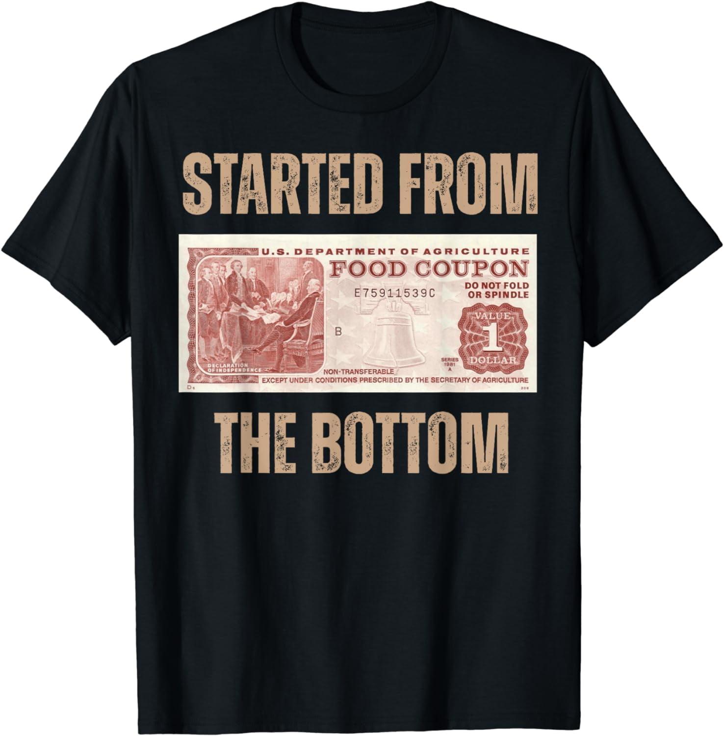 Cotton Short Sleeve Started From Food Stamp Amounts In Each State The Bottom T-Shirt For Men Women