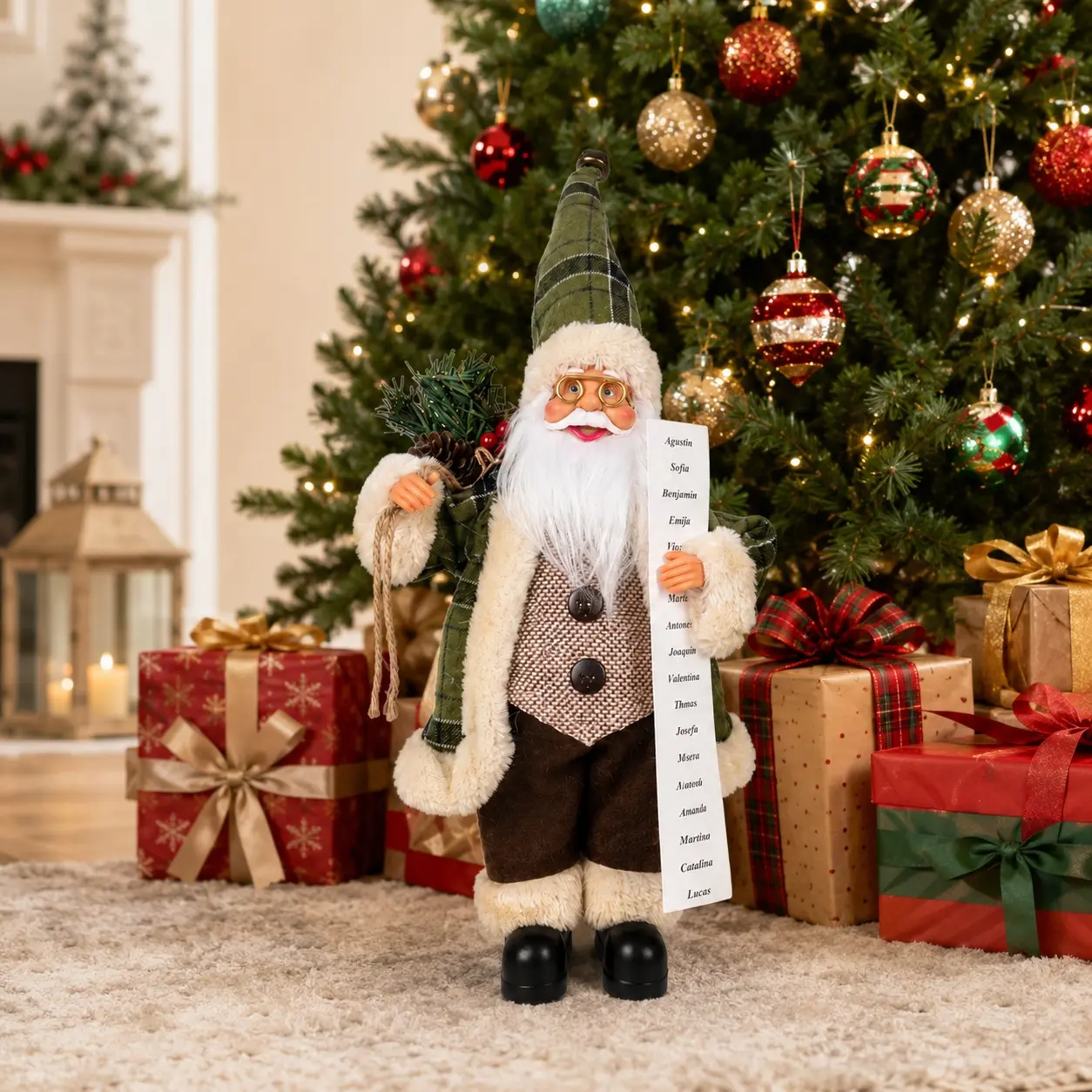 2026 New Year Christmas Ornament, Standing Santa Claus Decor, Indoor Festival Decoration, Party Gift, Xmas, Reindeer, Snowman Figurines