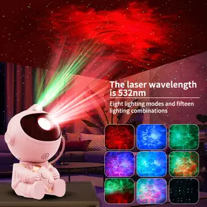 Projector Night Light, Astronaut ShapeCeiling LED Light Projector with VariableNebula Effect & All-round Rotation, StarryLamp Projector Ambient Light, Gift