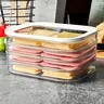 Stackable Food Storage Containers, Refrigerator Organizer, Meat Preservation Box, Reusable Leak-Proof Design, Space-Saving, Transparent Lid, Stackable Plastic Container, Leakproof Container, Containers with Lids, Food Storage Boxes
