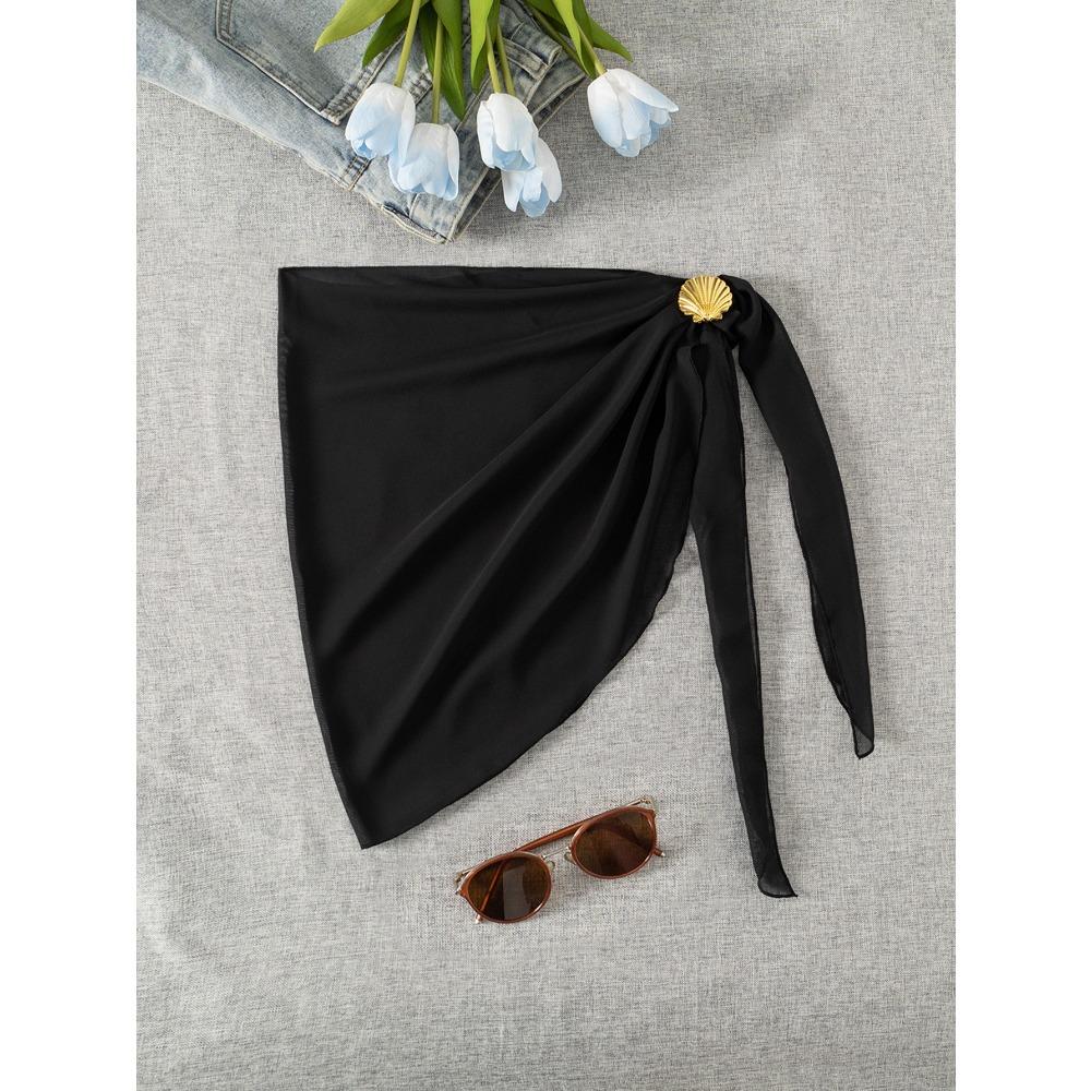 BIGWIG Women's Mesh Bikini Cover-Up — Sexy Summer Beach Wrap Skirt, Sheer Swimwear Cover-Up, Seashell-Themed Beach Blouse, Lightweight Bikini Wrap & Shawl, Beach Vacation Swim Skirt BIGWIG Women's Mesh Bikini Cover-Up — Sexy Summer Beach Wrap Skirt, Sheer Swimwear Cover-Up, Seashell-Themed Beach Blouse, Lightweight Bikini Wrap & Shawl, Beach Vacation Swim Skirt