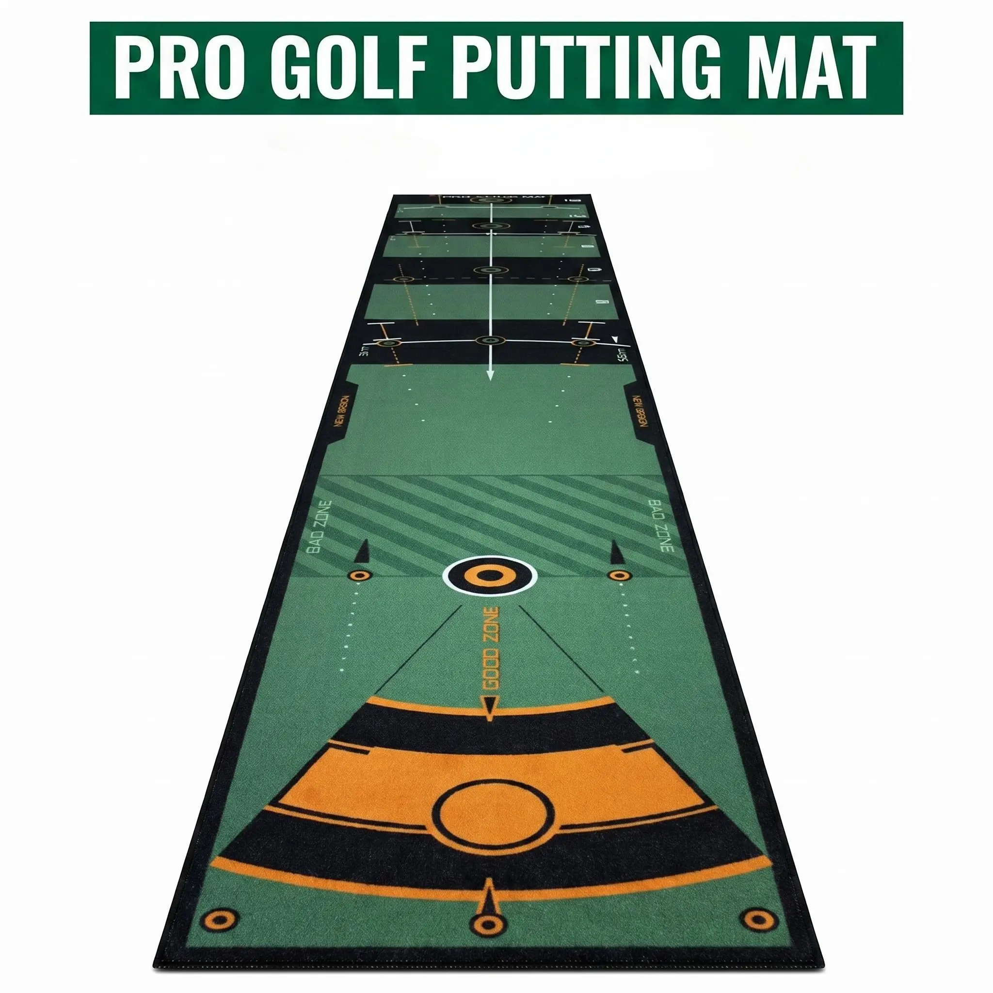 1PC Indoor Golf Putting Mat, Home Office Golf Equipment, Practice Pad for Putters, Durable Design, Perfect for Skill Improvement, Golf Training Aids, Golf Training Tool, Golf Supply, Golf Training Accessory
