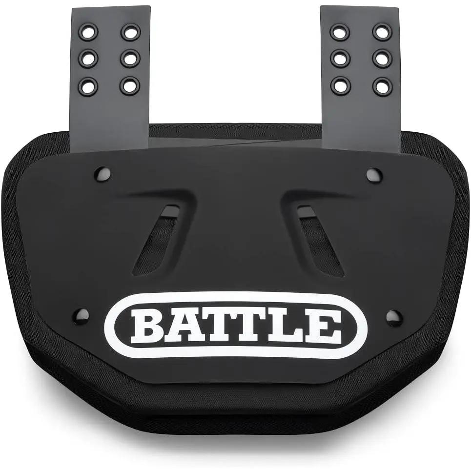 Premium Football Back Plate, Kids, Adults |   High-impact foam interior, Maximum protection and coverage, Curved shape disperses energy, Universal comfortable fit
