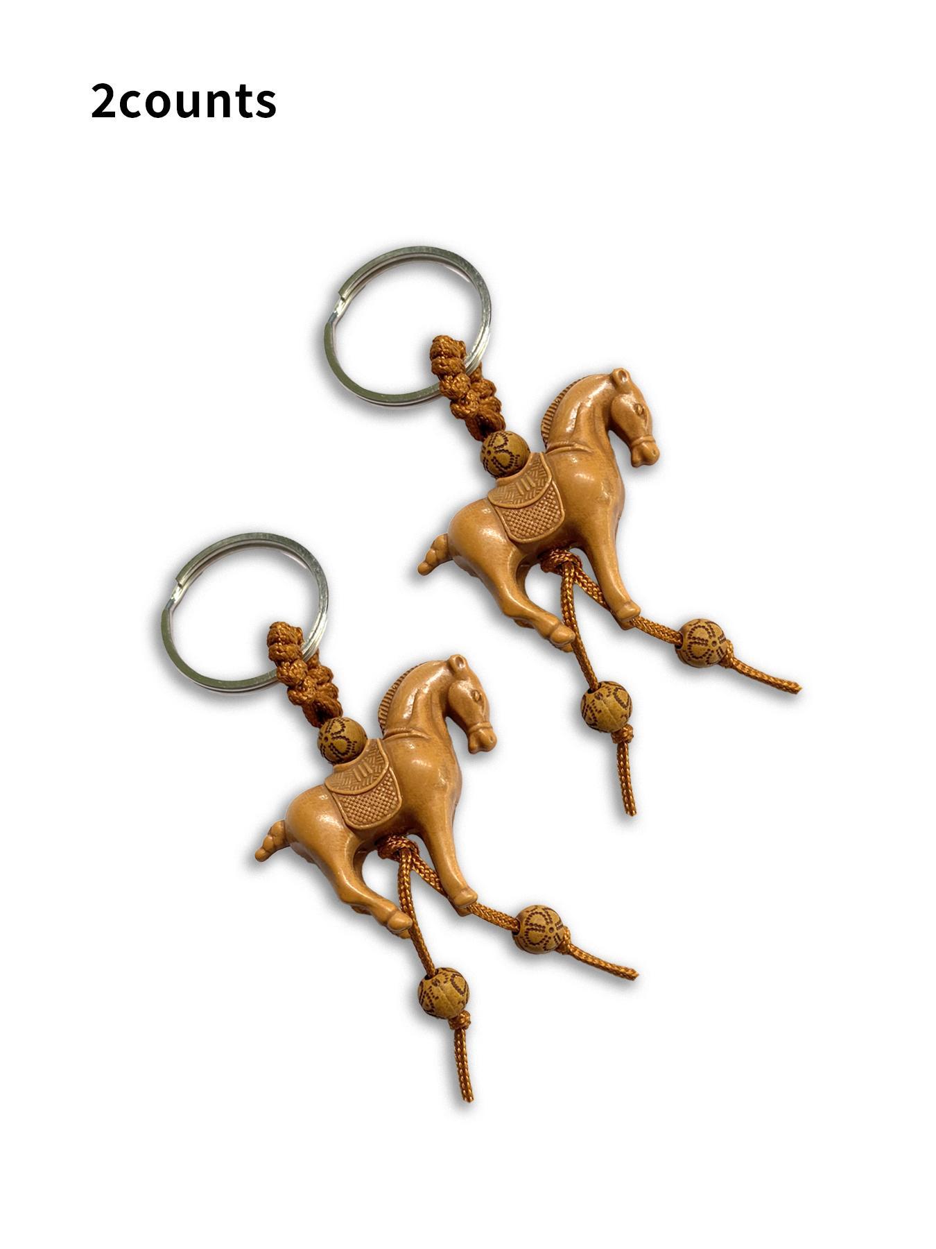 Cute Elephant Design Keychain, Boho Style Beaded Decor for Women & Men, Fashion Accessories for Bag Decoration, Keychain For Bags