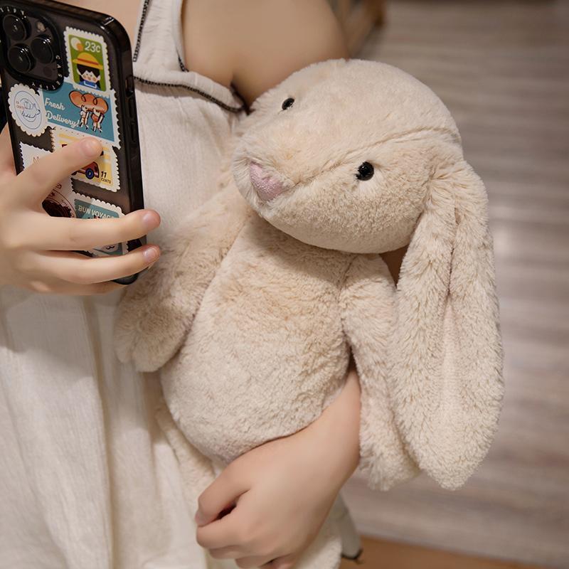 Cute Rabbit Design Stuffed Toy, 1 Count Soft & Comfy Plush Toy, Lovely Animal Plush Toy for Kids & Room Decor,  Stuffed Animals, Gift