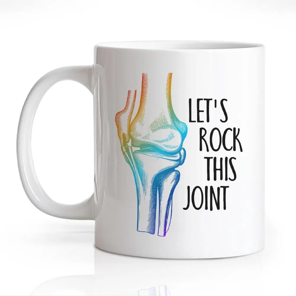 Let's Rock This Joint Funny 11oz Double-Sided Ceramic Mug, Chiropractor Coffee Mug for Men Women, Physical  DPT Grad Gifts,  Surgeon Mug, Chiropractor Gifts for Coworker