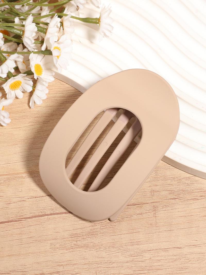 Fashionable Hair Claw Clips, Casual and Versatile Hair Accessories for Women, Minimalist Headwear Suitable for Thick Hair, Flat Claw Clips