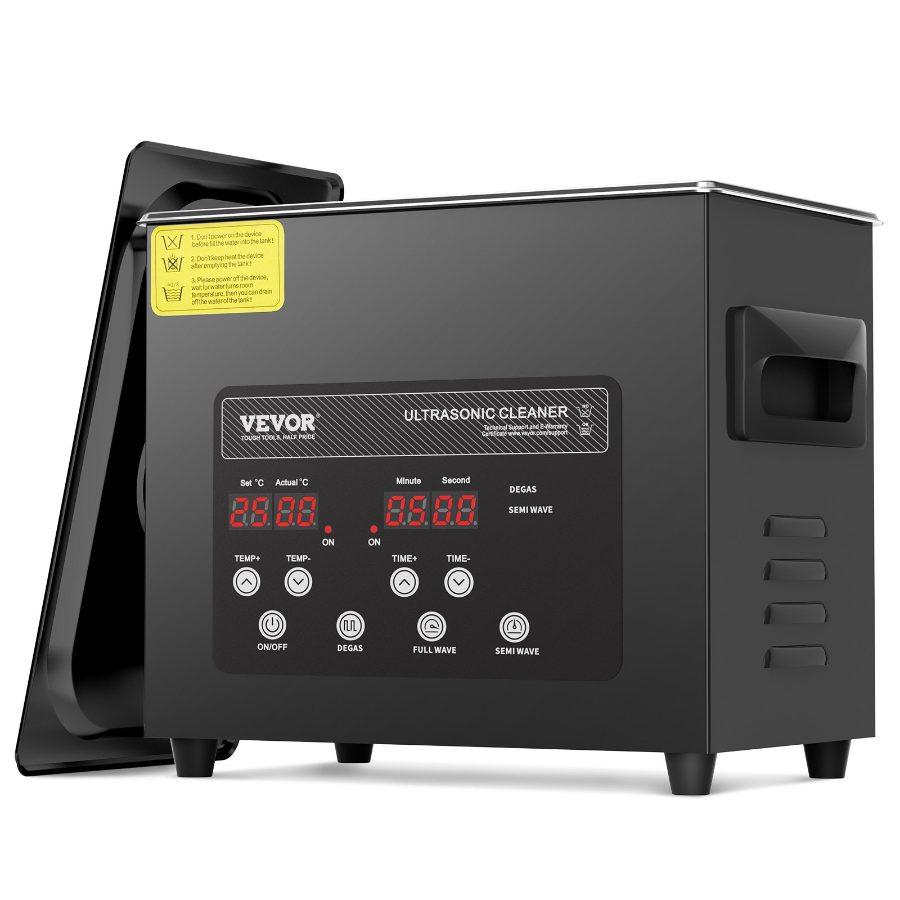 SummerWinsVEVOR 3L Ultra Sonic Cleaner, 120W Digital Ultrasonic Cleaning Machine with Gentle Mode Upgraded Degassing, 40kHz Ultrasound Cleaner Machine with Heater Timer for Jewelry, Glasses, Tools Retainerdealsforyoudays