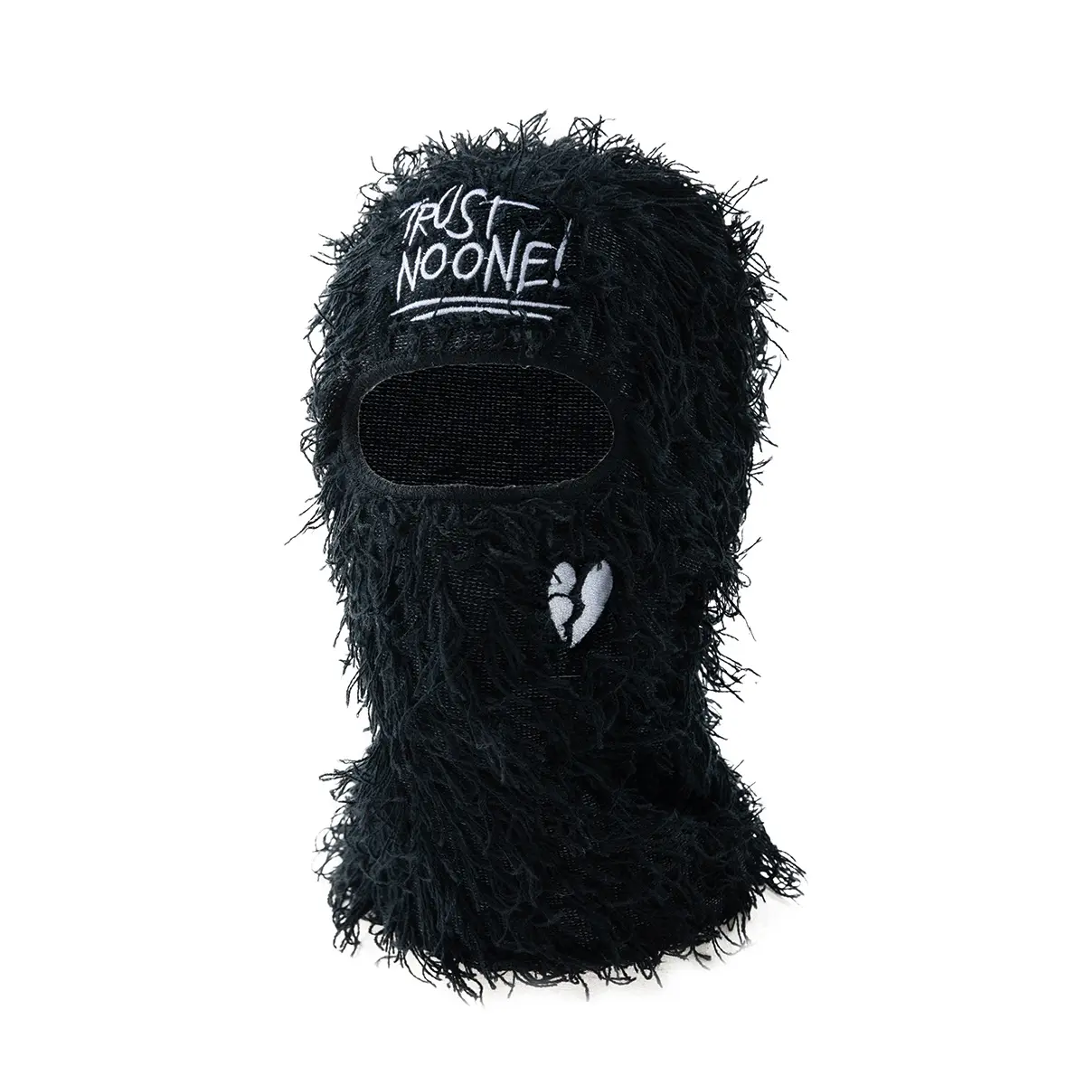Women’s Balaclava Hat with Long Hair, Y2K Knit Ski Mask Beanie, One-Hole Windproof Warm Winter Hat, Funny Fuzzy Hair Design for Outdoor Skiing, Snowboarding, Hiking & Cold Weather
