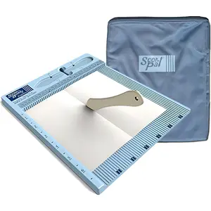 Mini Scoring Board 6.75" x 7", 1/8" Space Grooves, Portable Scoring Tool for Card Making and Paper Crafts
