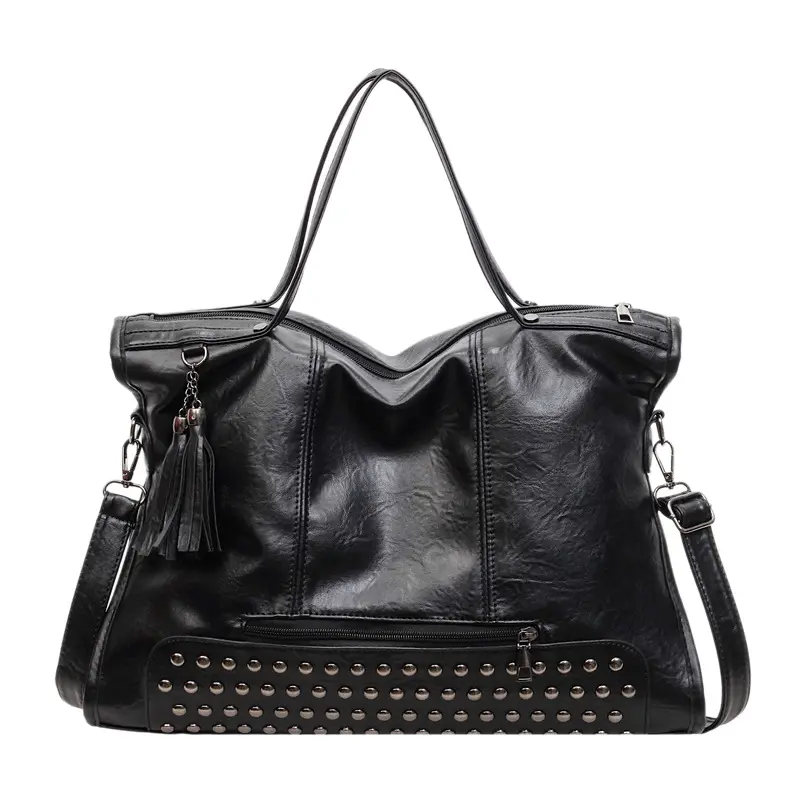 Women's Retro Large-Capacity Tote Bag - Simple, Casual Crossbody Shoulder Bag