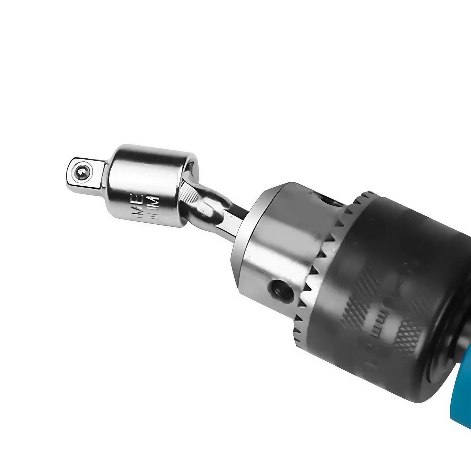 Electric Wrench Quick Change Socket Adapter Kit, 1/4/3/8/1/2 Inch Hex Head Conversion Coupler, Anti-Loose Metal Extension Rod Set