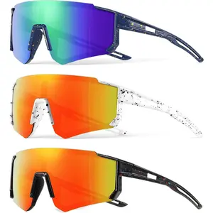 3PACK Kids Sunglasses Youth Baseball Sunglasses for Boys Girls Age 4-12,Softball Sports Cycling Goggles UV Protection