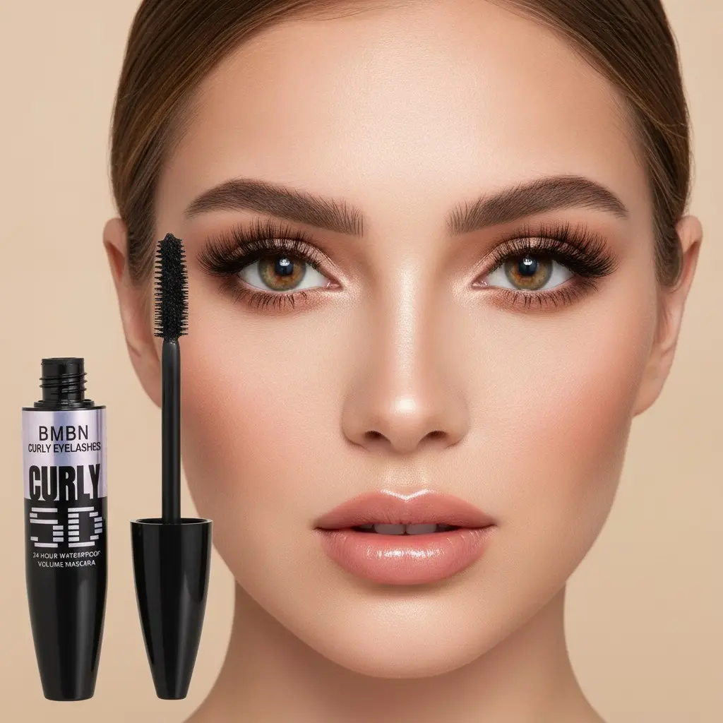3D Volumizing & Lengthening Mascara, Voluminous Mascara, lengthens and thickens lashes, keeps them curled, long-lasting, sweat and smudge resistant, smooth and clump-free, easy to apply, suitable for any makeup style