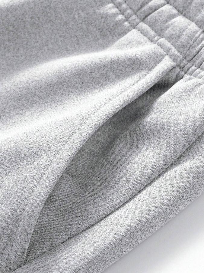 Men's Solid Color Warm Wool Lined Winter Casual Pants Thick Soft Comfortable for Outdoor Sports and Daily Wear Menswear Trouser Black