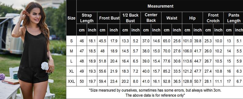 THE WELL KEPT Silk Pajamas Set for Women Satin Backless Lingerie Pjs Cami Top and Shorts Nightwear Women's Deep Plus Size Lace Corset