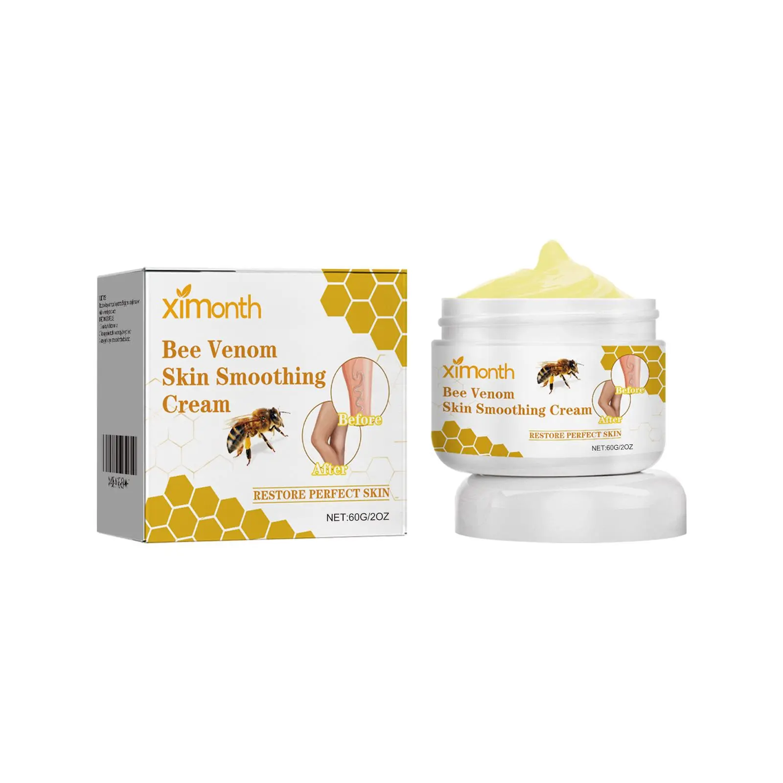 Summer Vibes Ximonth Bee Venom Anti-Aging Firming Cream, Gentle Herbal Body Care for Sensitive Skin, Relieve Aches, Lift Loose Skin,  Relieve Cracked Heels