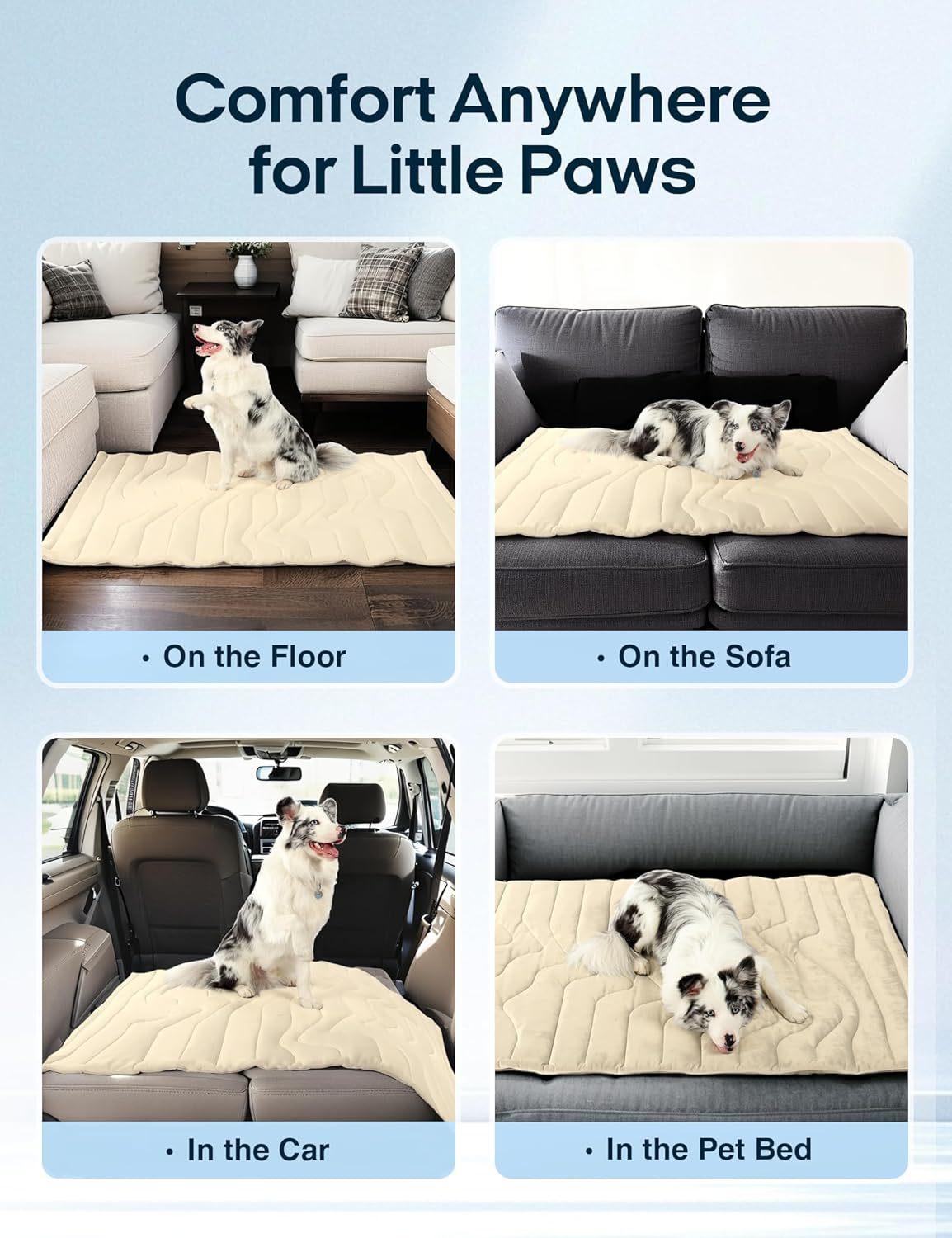 Dog Cooling Mat for Large Dogs, Summer Pet Cooling Pad, Pressure Activated Self-Cooling Dog Bed, No Water No Electricity, Portable Cool Mat for Kennel, Crate, Car, Indoor Outdoor Use, Golden Retriever, Labrador