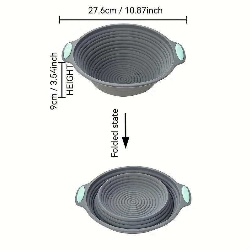 Thickened Silicone Cake Mold Bread Flour Fermentation Basket Dough Fermentation Basin Oven Baking Utensils