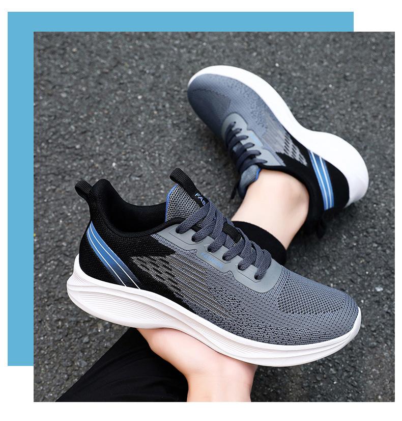 2026 Men's Sports Shoes, Men's Summer Breathable Lace-Up Running Shoes, Popular Fashionable Men's Sneakers