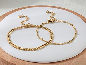 Sanfenly 8Pcs Gold Bracelets For Women, 14K Real Gold Plated Dainty Trendy Stackable Stacking Bracelets Chain Charm Link Paperclip Beaded Bracelet Stainless Steel Stretch Layered Women's Bracelet Sets Sanfenly 8Pcs Gold Bracelets For Women, 14K Real Gold Plated Dainty Trendy Stackable Stacking Bracelets Chain Charm Link Paperclip Beaded Bracelet Stainless Steel Stretch Layered Women's Bracelet Sets