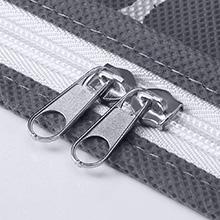 Storage Bags [3 Pack/100L] Large Blanket Clothes Organization and Storage Containers for Comforters,Bedding, Foldable Organizer with Reinforced Handle, Clear Window, Sturdy Zippers,Gray