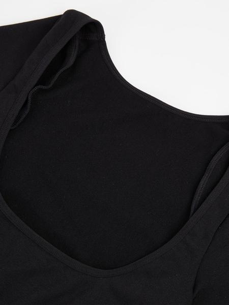 Women's Seamless Square Neck Short Sleeve Shapewear, Casual Breathable Fabric Seamless Sculpting Bodysuit, Regular Fit, All Seasons, Comfortable Inner Layer Top