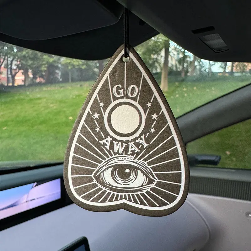 Gothic Occult Car Air Freshener, All Seeing Eye Design, Alcohol-Free & Non-Toxic, Long Lasting 60-90 Days, Heat Resistant, Multi-Use Hanging Perfume