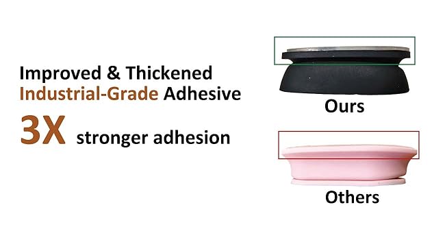 5 Pack Upgraded Magnetic Remote Control Holder Wall Mount - Enhanced N52 Magnets & Stronger Adhesive, No-Drill Remote Organizer for TV/Fan/AC Remotes