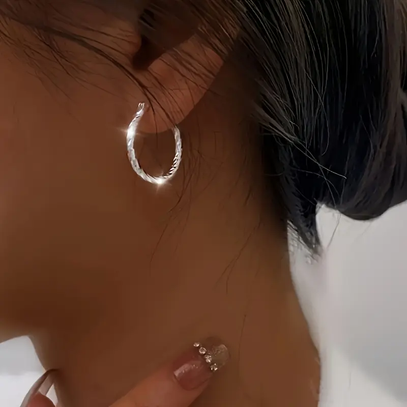Hypoallergenic Stainless Steel Hoop Earrings, Lightweight Comfortable Earrings for Sensitive Ears, Stylish Gift for Women