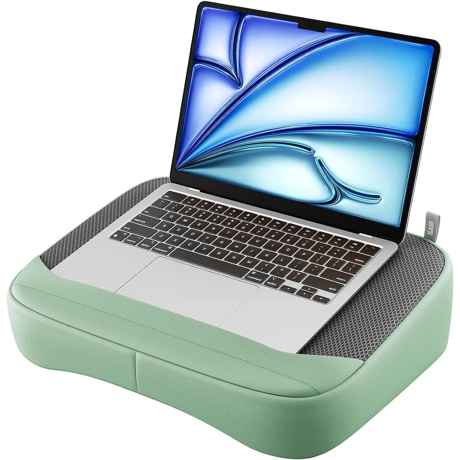 Breathable Laptop Pillow, Ultra Lightweight Lap Desk with Cushion,  Pillows for Laptop with Partitioned Storage Bag, Designer Stopper - Lap Pad Fits up to 15.6 Inch Laptops