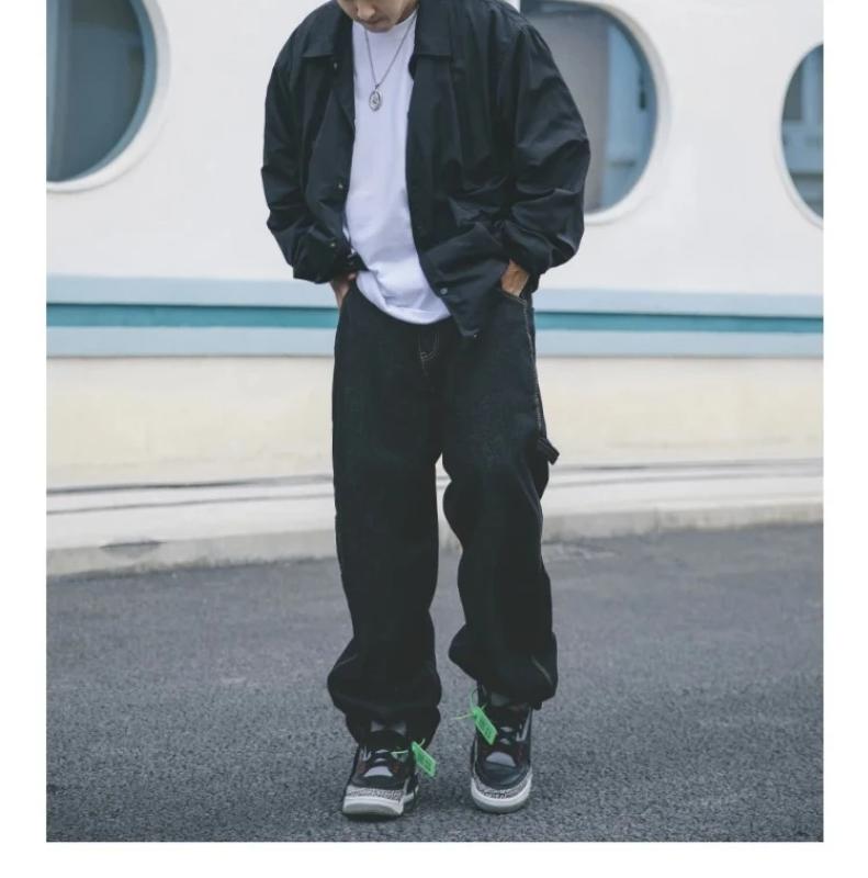 Kyn Apparel  hip hop streetwear plain black  jacket vintage waterproof camouflage camo lightweight oversized windbreaker