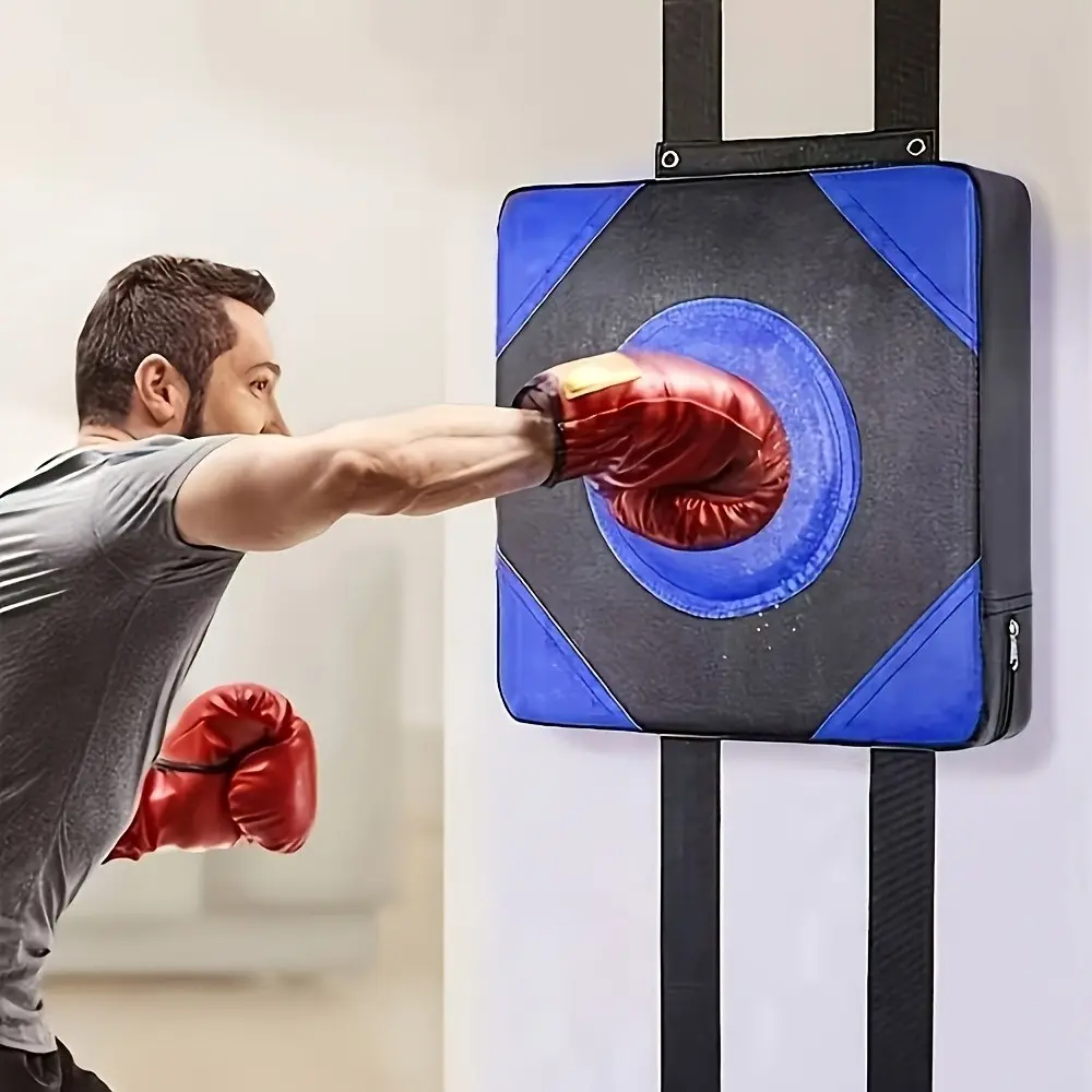 Universal Wall-Mounted Sandbag Target, Leather-Like Boxing Pad, Wall Punching Pad, Ideal for Home and Training Use, Durable and Versatile Design