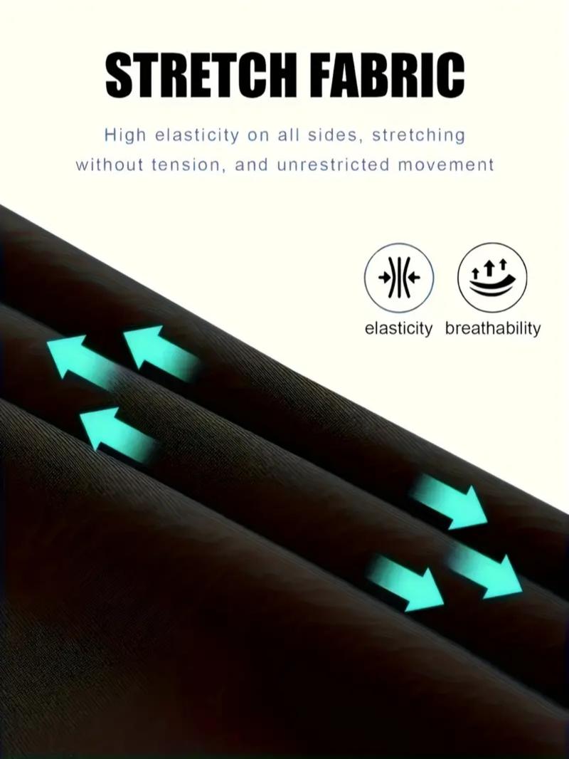 Men’s Winter Sports Top – Fleece-Lined Black Long Sleeve, Stand Collar, Stretch Fit with Graphic Print for Outdoor Training & Cold Runs, Athletic Tops