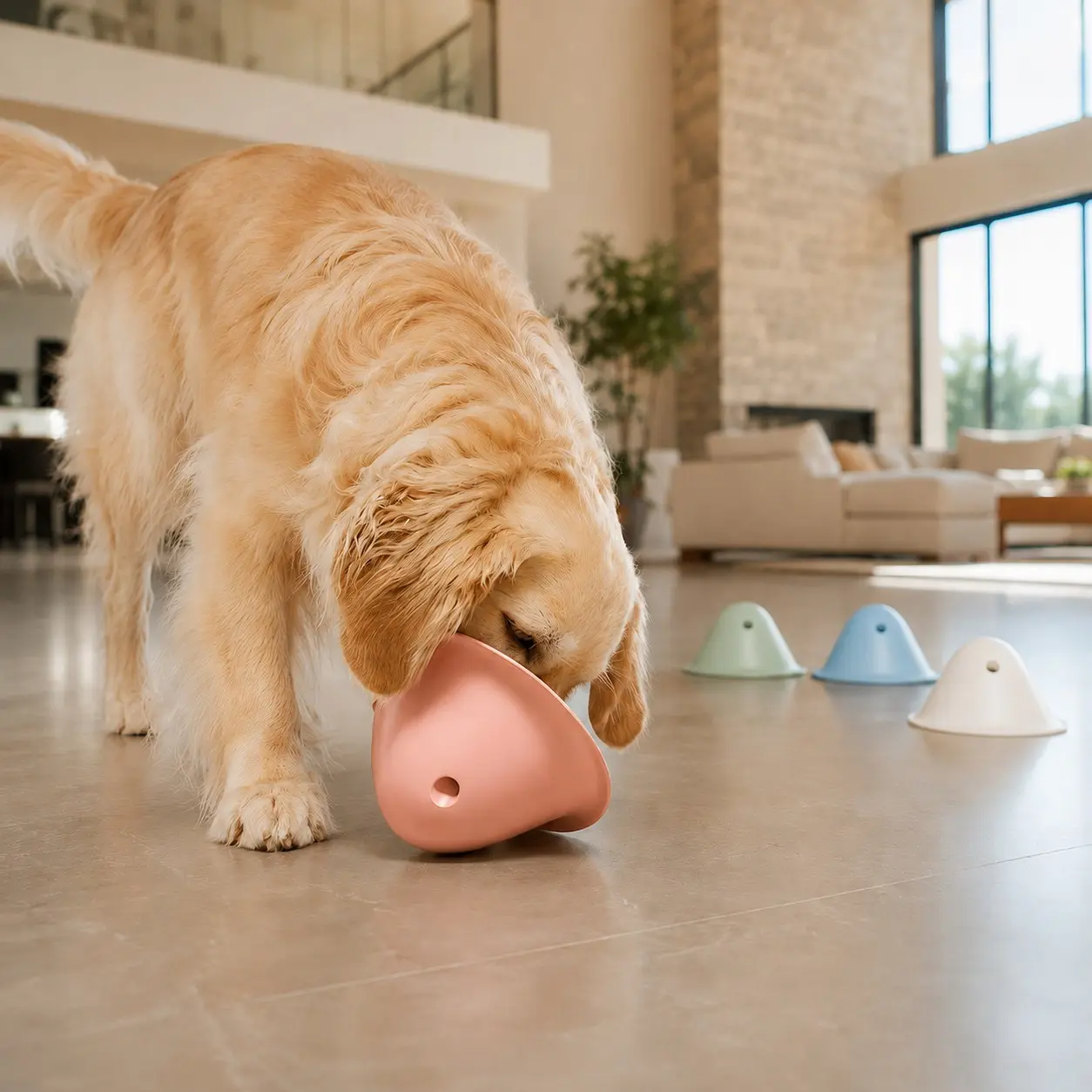 Dog Chew Toys Dog Interactive Toys Hide Food Chew Toys, Train Dog Concentration Pet Chasing Toys