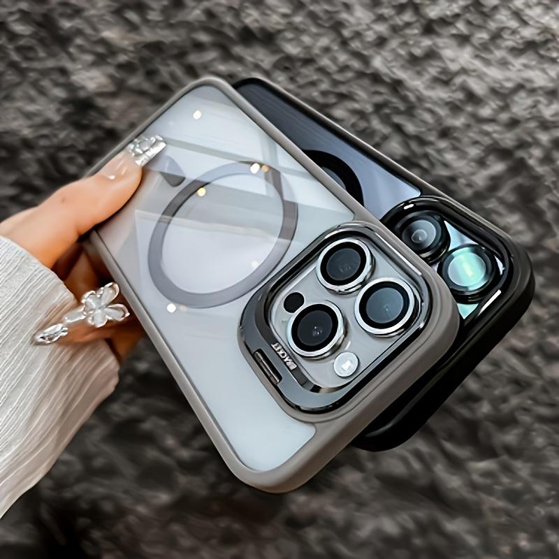 Ultra Clear Magnetic Wireless Charging Case for iPhone 17 16 15 14 13 12 Pro Max & Plus Air, Shockproof Cover with Lens Kickstand & Lens Protector