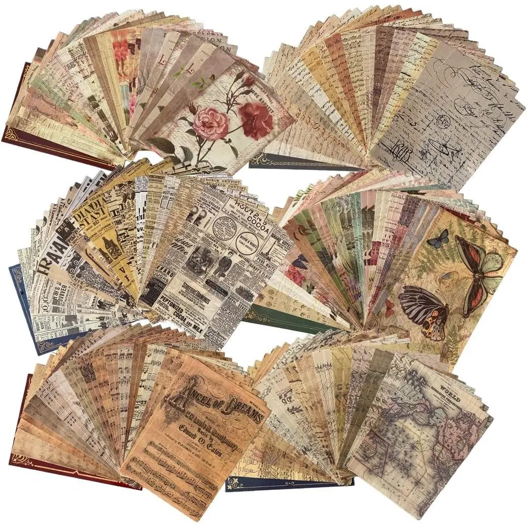 180 Sheets Collage Material  DIY Scrapbook Paper Journaling Scrapbooking Supplies for Notebook Decor Cottagecore Picture Frames DIY  Journal Artwork Art Collage