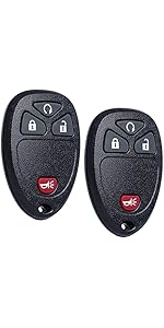 Fob Replacement Fits for Chevy Silverado Avalanche Equinox Express Traverse Captiva GMC Sierra 1500 2500 Acadia Buick Enclave Cadillac Escalade Pontiac Torrent Saturn Outlook