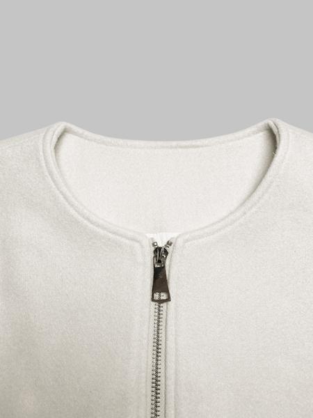 Women's Zipper Jacket Coat, Casual Style Women's Outerwear, Perfect for Fall & Winter Daily Wear, Fitted Design, Moderate Fabric Thickness