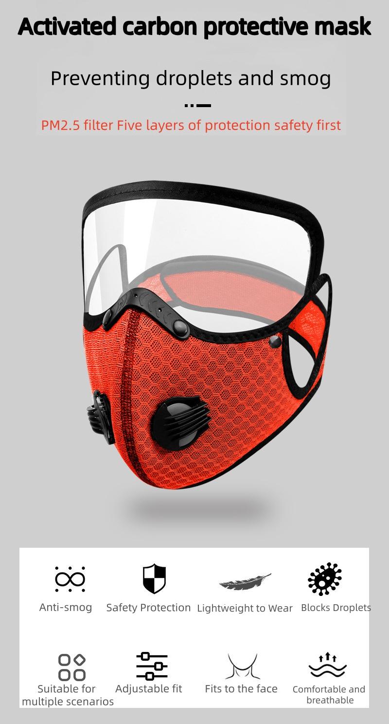 Special Edition Cycling Protective Face Mask with Detachable Lens Dustproof Warm Filter for Outdoor Biking Activities Multiple Colors Windproof Face Mask