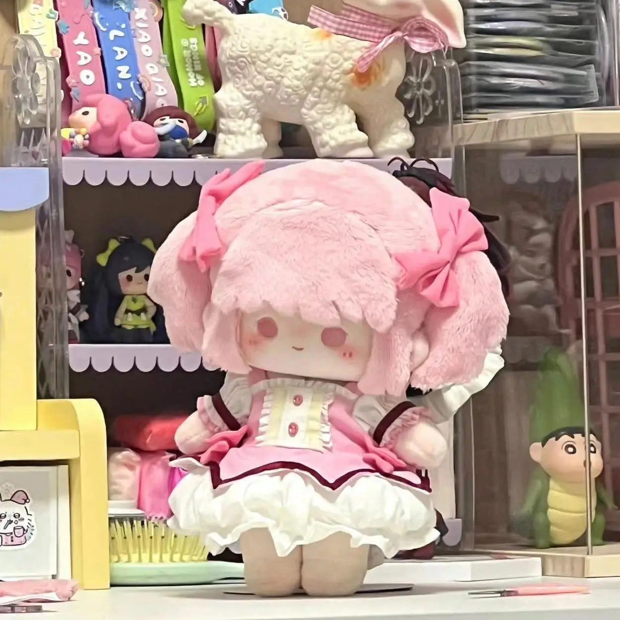 2026 new 20cm Anime Madoka Magica Madoka Kaname Cute Dress-up Dolls Cartoon Stuffed Plush Doll Toys Children's Fans Adults Cotton Gift To