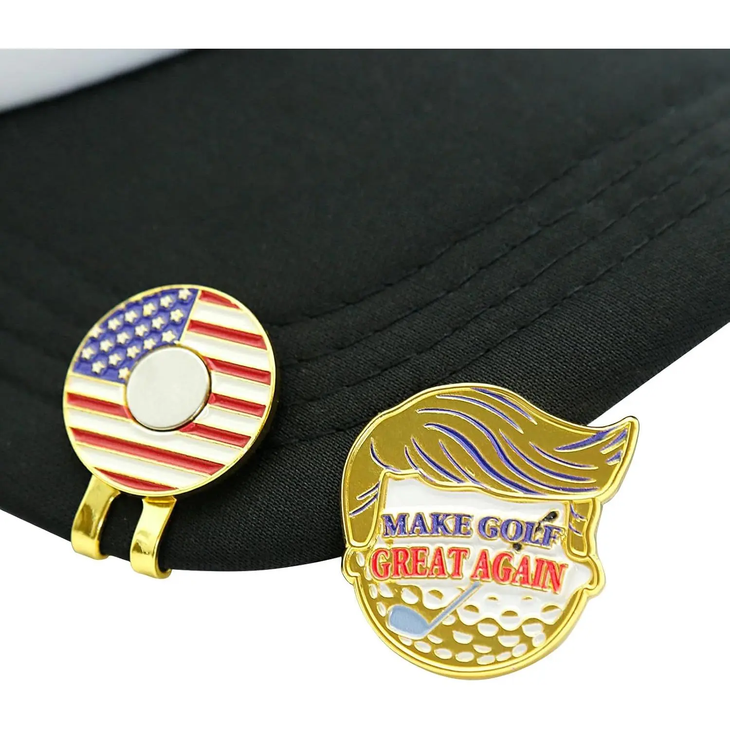 Funny Golf Ball Marker - Make Golf  Again,   Hat Clip for Golfers, Cool Golf Accessories for Men Women Golf Lovers