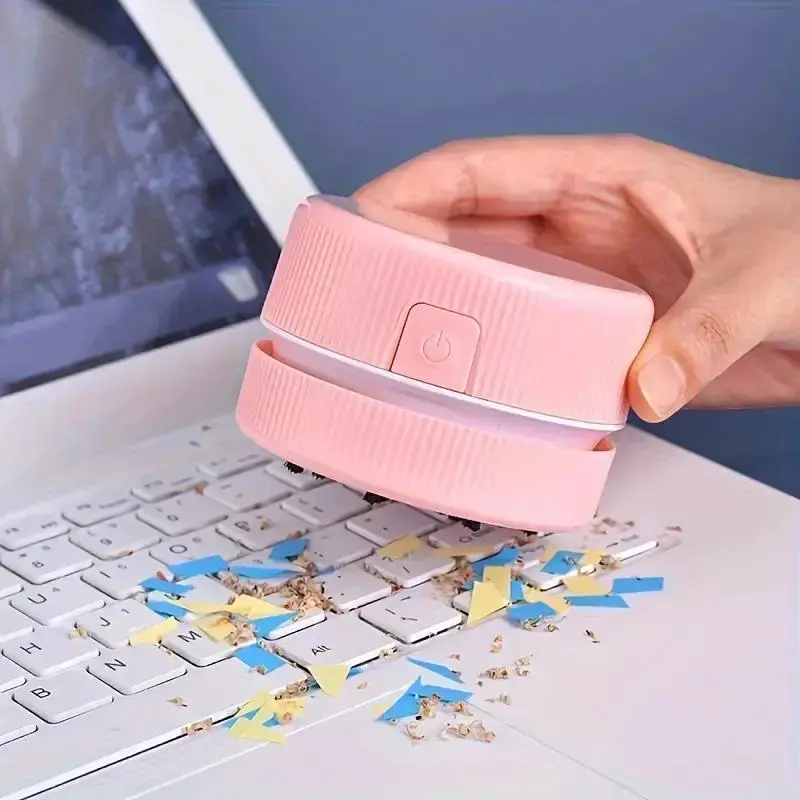 Portable Mini Desktop Vacuum Cleaner, 1 Count Battery Required Laptop Keyboard Cleaner, Handheld Dust Cleaner for Home Office School Dormitory without Battery