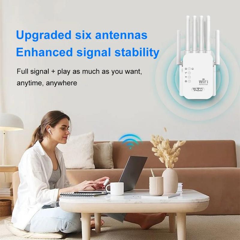 1200Mbps Wireless WiFi Repeater WIFI Extender Signal Booster 2.4G 5G Dual-band Network 802.11ac WiFi Amplifier Router