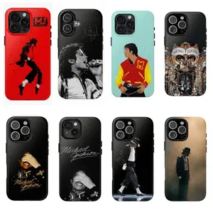 Michael Jackson Tough Phone Case with Iconic Glove Pose & Gold Signature Durable phone case for iPhone 12, 13, 14, 15, 16, 17 Pro Max, Pro, Plus, and 17 Air,the perfect gift for her or him, ideal for parties.