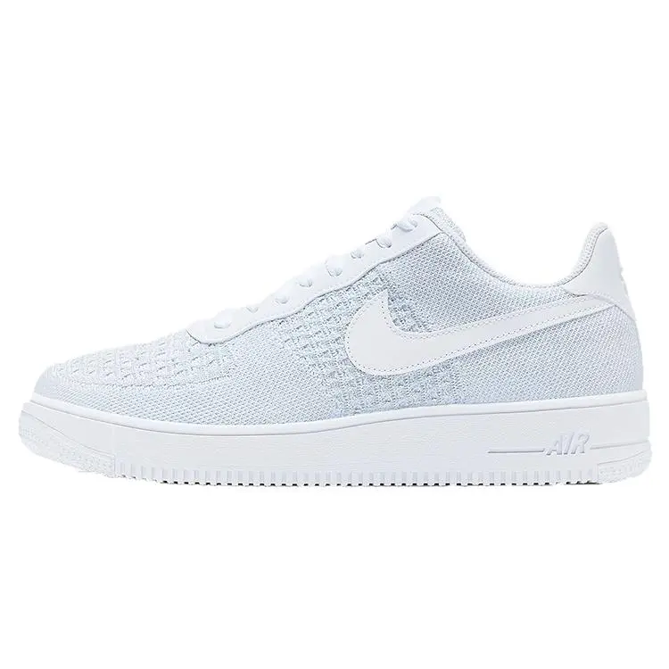 Nike Air Force 1 Flyknit 2.0 Low Top Sneakers for Men and Women with White Swoosh Verifiable, with credentials and supporting global authentication