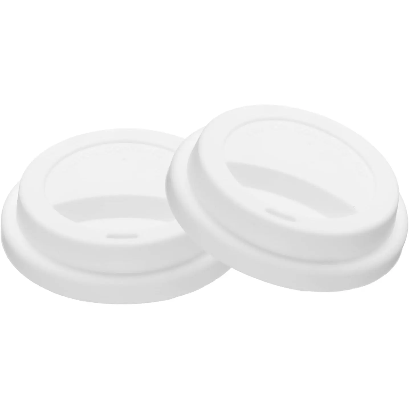 2 count  Cup  for Glass Cup, 3" ID 3.7" OD  Coffee Cup Mug Lid  Sealed Drinking Can Lid Covers Fit for 9cm/3.5" Dia Water Coffee Tumbler Cups, White