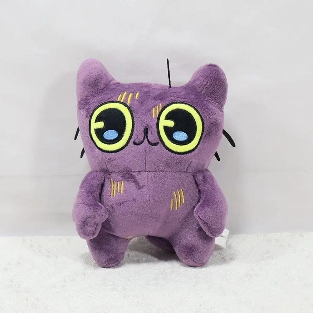 New Product Sells Well - Tostada Game-related Plush Toy Featuring a Cartoon Big-eyed Grey Cat, a Great Gift for a Child's Birthd