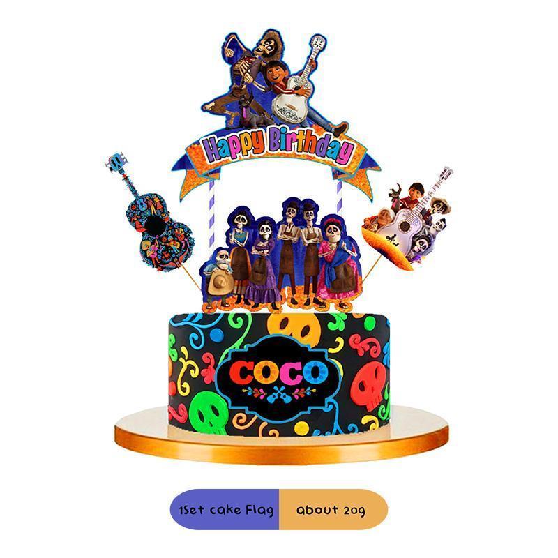 Cartoon Musical Coco Theme Party Supplies Girls Birthday Party DecorationDisposable Party Pack Various combinations of choice